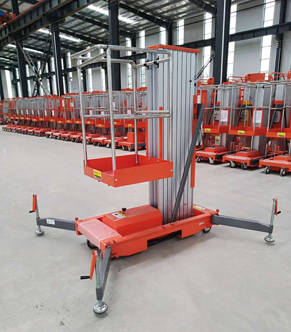 單柱鋁合金液壓升降機 單柱鋁合金液壓升降機